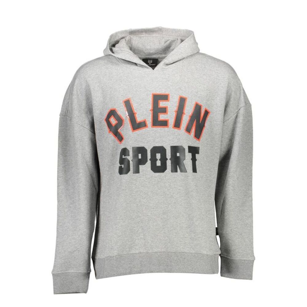 Plein Sport Grigio Cotton Men Men's Sweatshirt